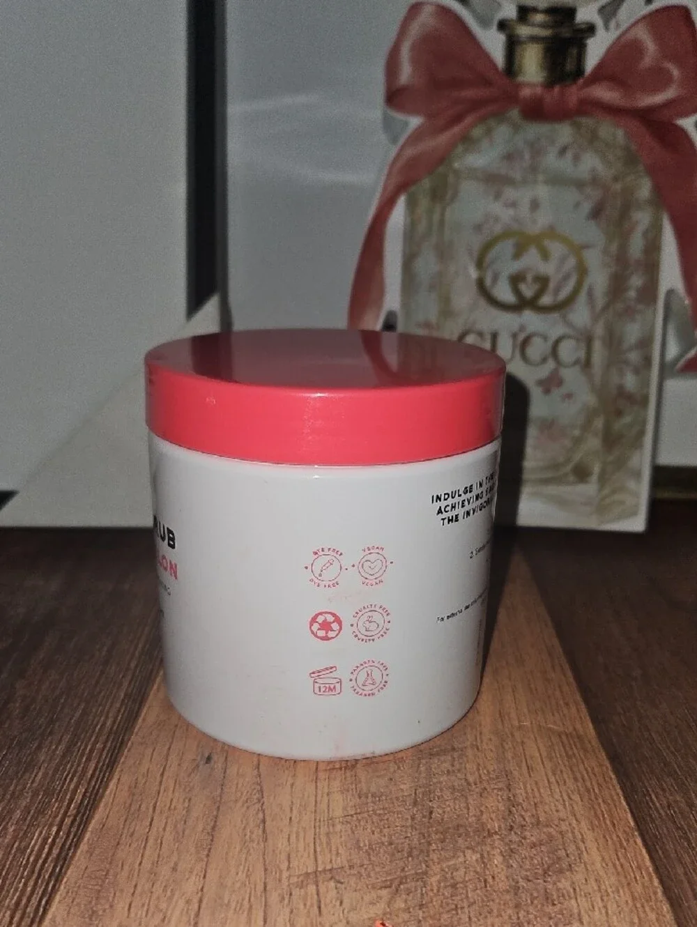 dani beauty Watermelon Body Scrub — White & Coral Exfoliant